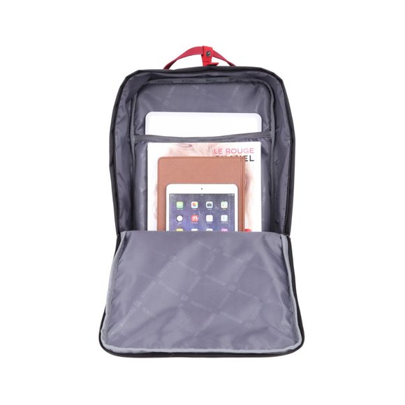 Oxford Style Black Red Backpack for active ones - Picture 6 of 6